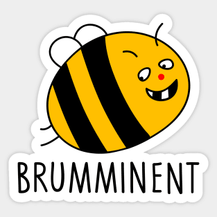 Prominent bee Sticker